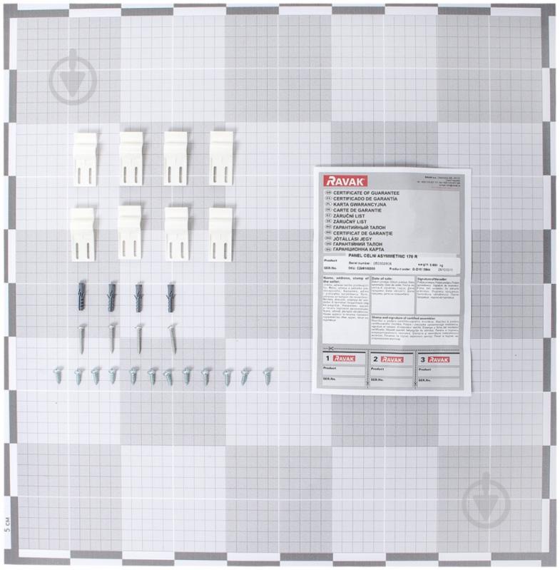 Панель для ванни Ravak Asymmetric 170 R з кріпленням - фото 2