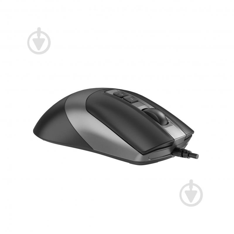 Мышь A4Tech бесшумная, USB, 3200 dpi, Double Click black (FM50S Plus (Black)) - фото 4