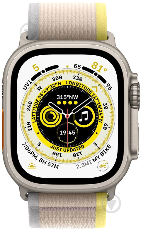 Ремешок Apple Watch 49 mm Trail Loop - S/M yellow/beige (MQEG3ZM/A) - фото 2