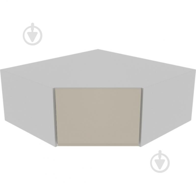 Шкаф Влада (А 90х90 правая) айвори/пепельный Світ Меблів - фото 1 Шкаф Влада (А 90х90 правая) айвори/пепельный Світ Меблів - фото 1