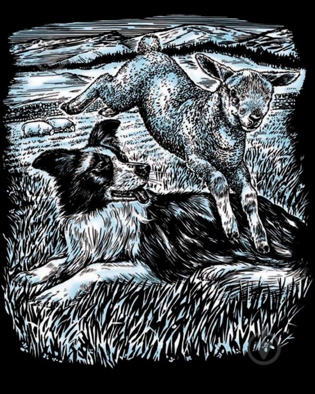 Набір для творчості Sequin Art Artfoil Silver Sheepdog and Lamb SA0606 - фото 2