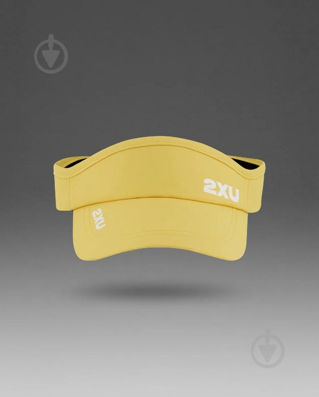 Кепка 2XU Run Visor UQ5686f_PXL/WHT os жовтий - фото 2