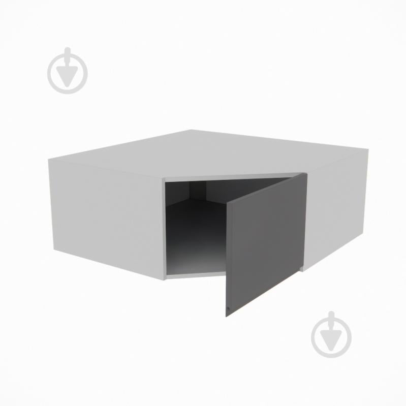 Шкаф Влада (А 90х90 правая) графит/пепельный Світ Меблів - фото 2 Шкаф Влада (А 90х90 правая) графит/пепельный Світ Меблів - фото 2