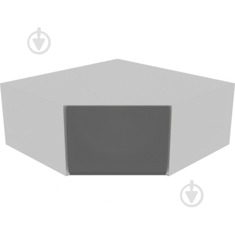 Шкаф Влада (А 90х90 правая) графит/пепельный Світ Меблів - фото 1 Шкаф Влада (А 90х90 правая) графит/пепельный Світ Меблів - фото 1