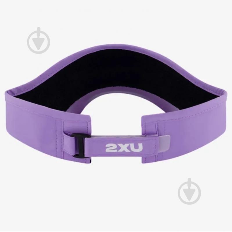 Кепка 2XU Run Visor UQ5686f_GFZ/WHT os фіолетовий - фото 3