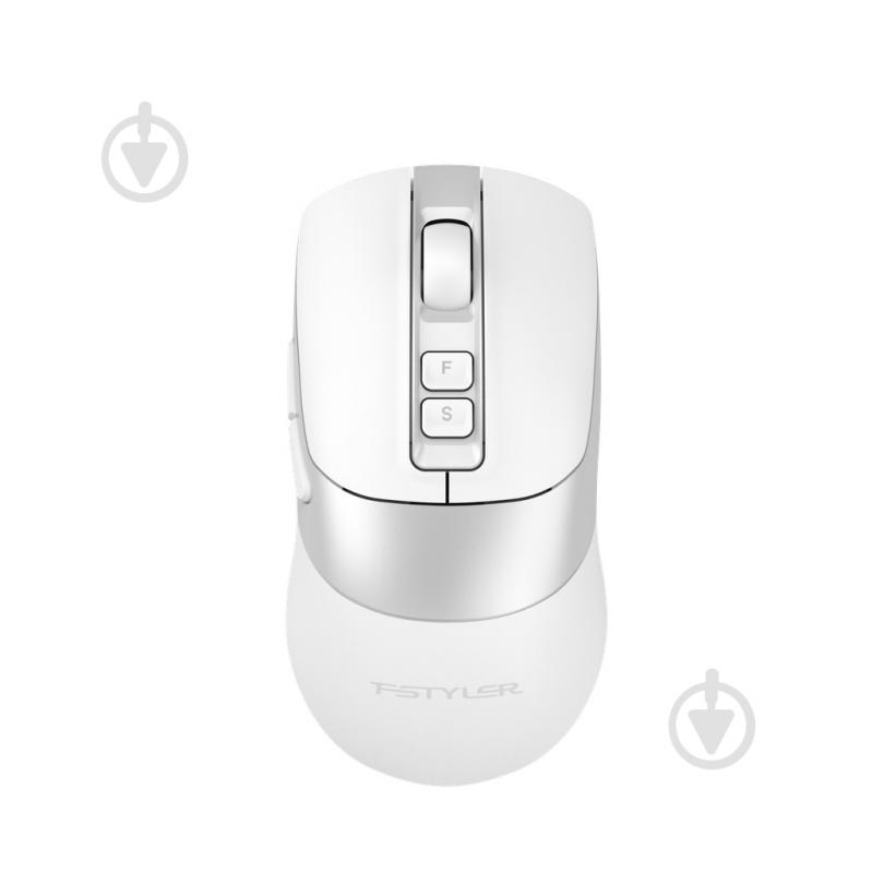 Мышь A4Tech беспроводная, 3200 dpi, двойной клик white (FG50 Plus (White)) - фото 1