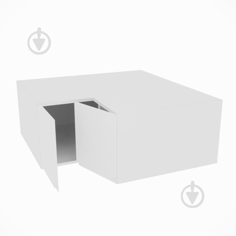 Шафа Влада (А 90х90 прямий (570)ліва) білий шовк/білий Світ Меблів - фото 2 Шафа Влада (А 90х90 прямий (570)ліва) білий шовк/білий Світ Меблів - фото 2