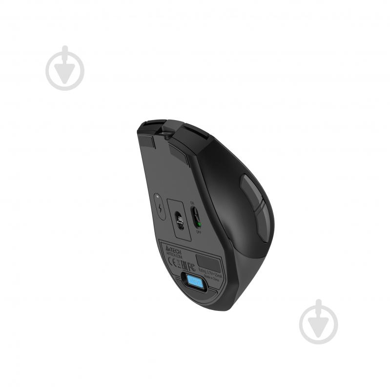 Мышь A4Tech беспроводная бесшумная, 3200 dpi black/grey (FG35CS Plus (Grey)) - фото 7