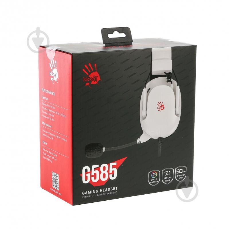 Наушники BLOODY white (G585 (White)) - фото 11
