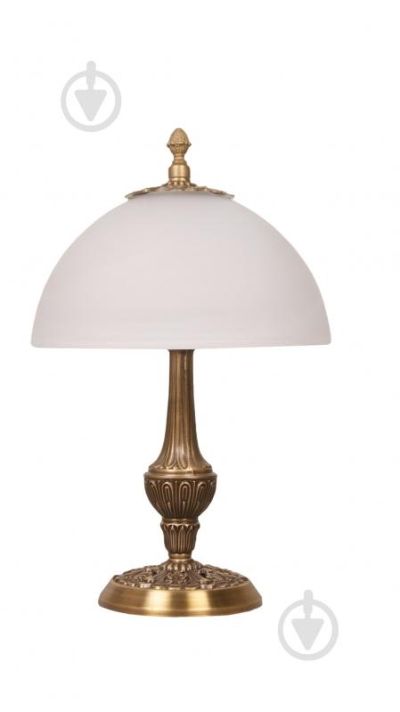 ВИТРИНА! Настольная лампа декоративная Фабрика Світла Помпез 2x40 Вт G9 античная бронза/античная латунь/бронза/латунь ННБ 012-2х40-424 - фото 1
