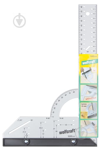 Угольник Wolfcraft 200х300 мм универсальный 5205000 - фото 2