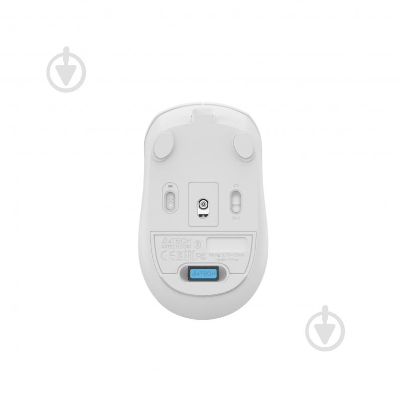 Мышь A4Tech 2.4 ГГц, встроенный аккумулятор, 2000 dpi white (FG16CS Air2 (White)) - фото 10
