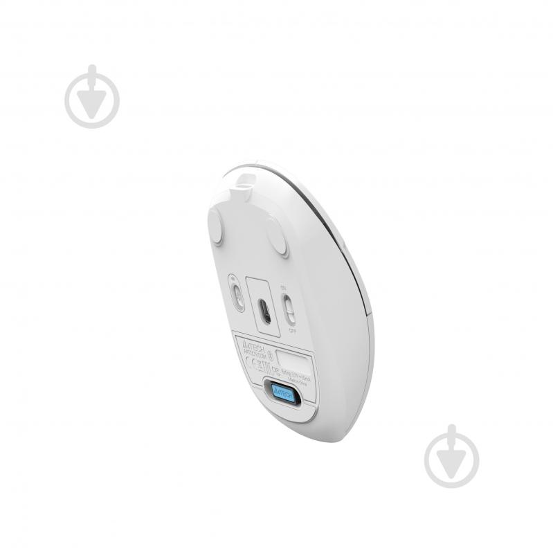 Мышь A4Tech 2.4 ГГц, встроенный аккумулятор, 2000 dpi white (FG16CS Air2 (White)) - фото 9