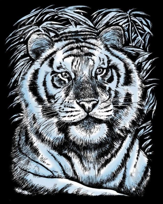 Набор для творчества Sequin Art ARTFOIL SILVER White Tiger - фото 2