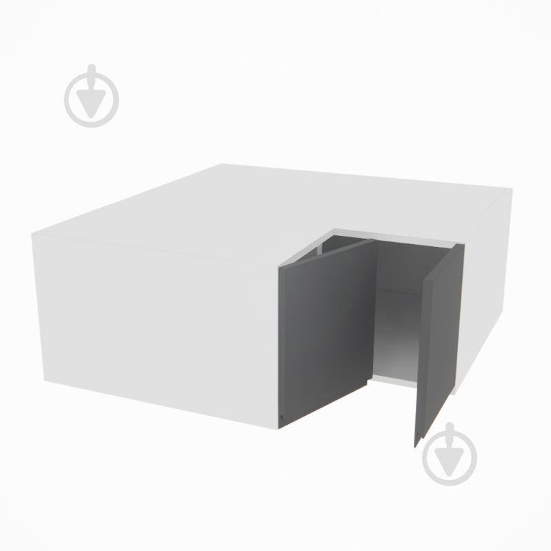 Шкаф Влада (А 90х90 прямой (570)правая) графит/белый Світ Меблів - фото 2 Шкаф Влада (А 90х90 прямой (570)правая) графит/белый Світ Меблів - фото 2