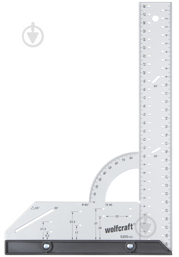 Кутник Wolfcraft 280х500 мм 5206000 - фото 2