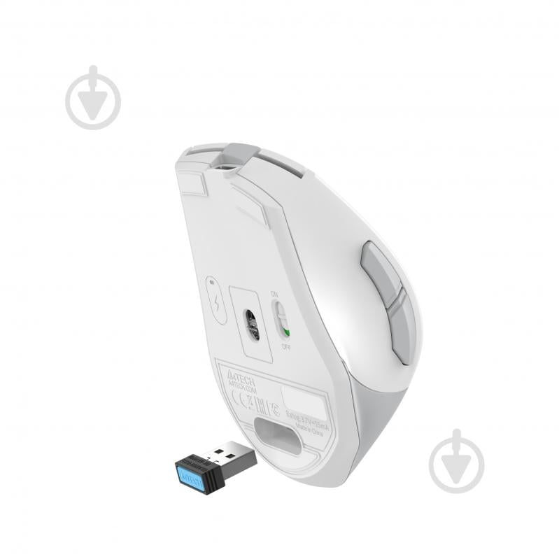 Мышь A4Tech беспроводная, 3200 dpi white (FG35C Plus (White)) - фото 11