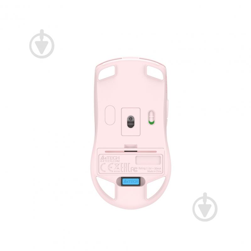 Миша A4Tech бездротова, USB, 3200 dpi, Double Click pink (FG50 Plus (Pink)) - фото 9