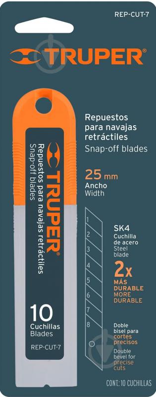 Леза змінні Truper 25 мм REP-CUT-7 - фото 1 Леза змінні Truper 25 мм REP-CUT-7 - фото 1