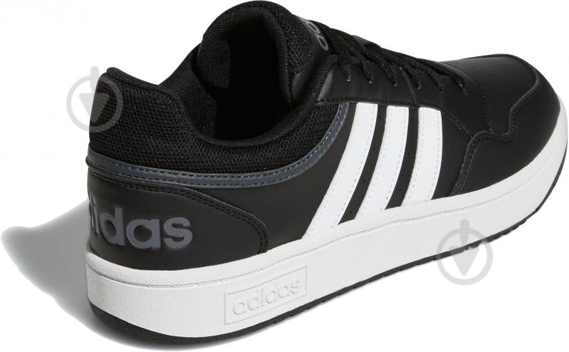 Кросівки чоловічі демісезонні Adidas HOOPS 3.0 GY5432 р.41 1/3 чорні із білим - фото 4