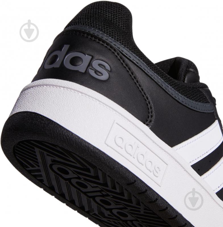 Кросівки чоловічі демісезонні Adidas HOOPS 3.0 GY5432 р.41 1/3 чорні із білим - фото 5