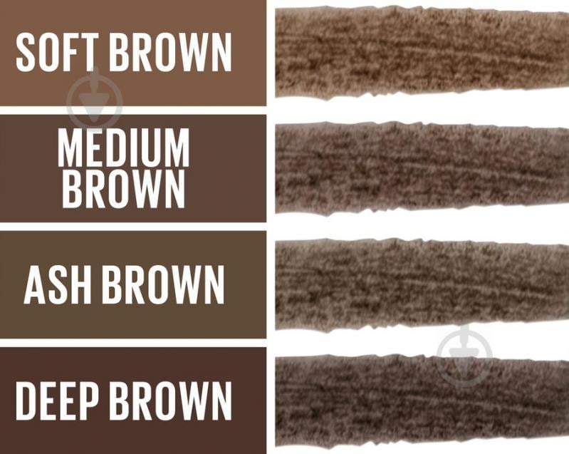 Олівець для брів Maybelline New York Tattoo Brow 03 Soft Brown 0,73 г - фото 6