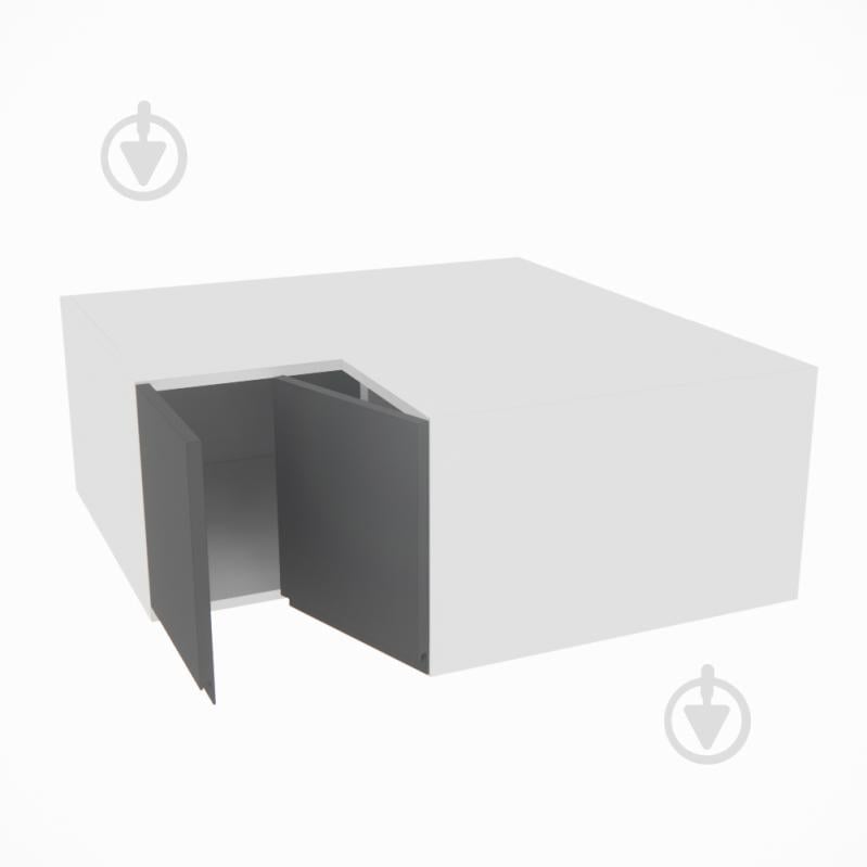 Шафа Влада (А 90х90 прямий (570)ліва) графіт/білий Світ Меблів - фото 2 Шафа Влада (А 90х90 прямий (570)ліва) графіт/білий Світ Меблів - фото 2