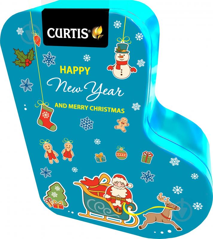 Чай черный Curtis Happy New Year and Merry Christmas дизайн в ассортименте 80 г - фото 1