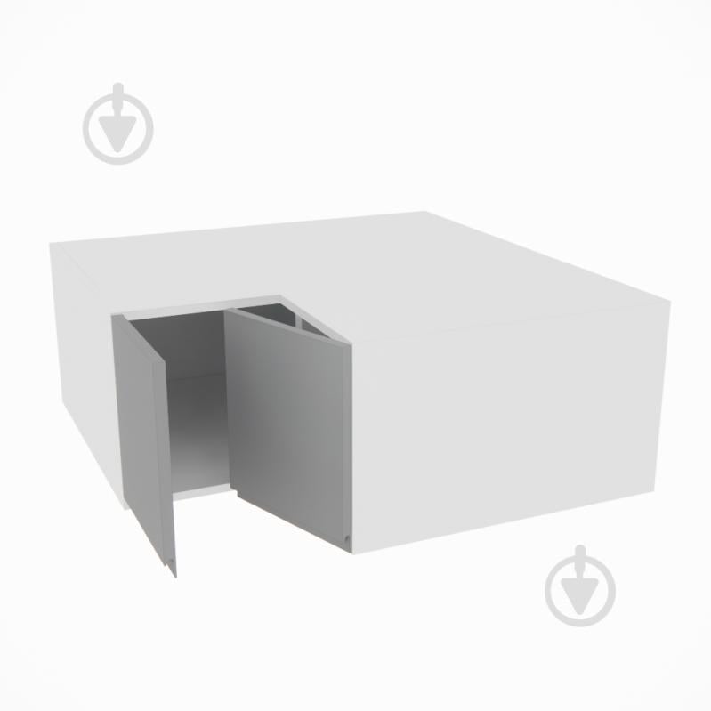 Шафа Влада (А 90х90 прямий (570)ліва) сірий оксамит/білий Світ Меблів - фото 2 Шафа Влада (А 90х90 прямий (570)ліва) сірий оксамит/білий Світ Меблів - фото 2