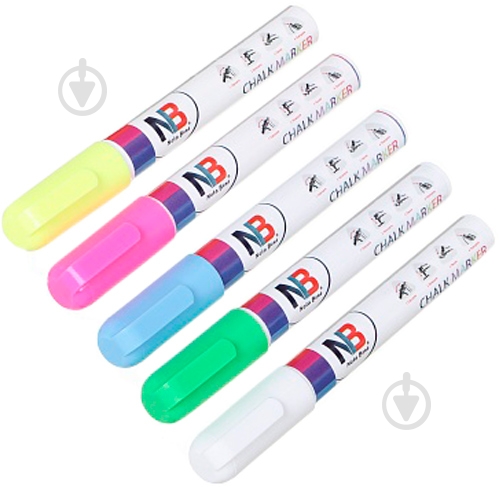 Маркер меловой 2 мм T725077 голубой - фото 4