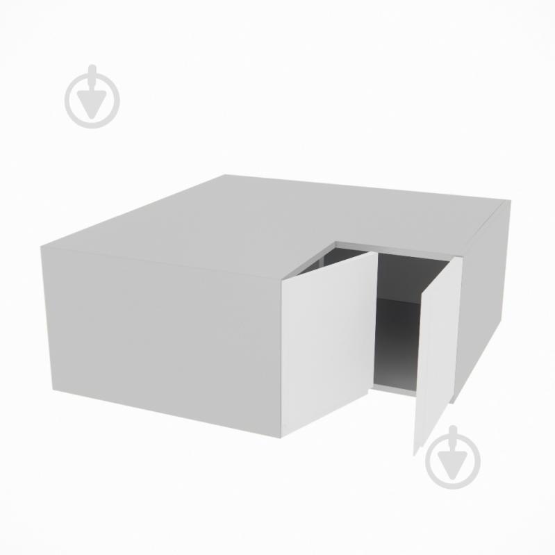 Шкаф Влада (А 90х90 прямой (570)правая) белый шелк/пепельный Світ Меблів - фото 2 Шкаф Влада (А 90х90 прямой (570)правая) белый шелк/пепельный Світ Меблів - фото 2