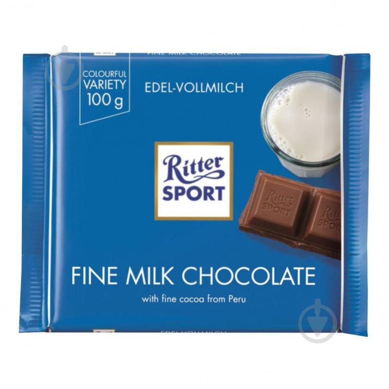 Шоколад Ritter Sport Молочний 35% 100г - фото 1