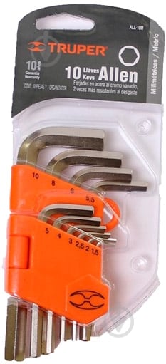 Набор ключей шестигранных Truper ALL-10M - фото 1