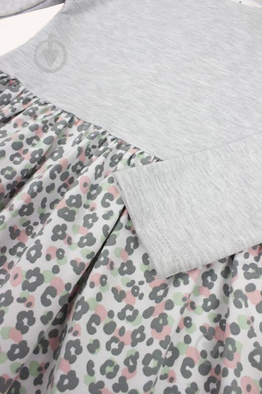 Платье Luna Kids р.110 серый с рисунком - фото 2 Платье Luna Kids р.110 серый с рисунком - фото 2