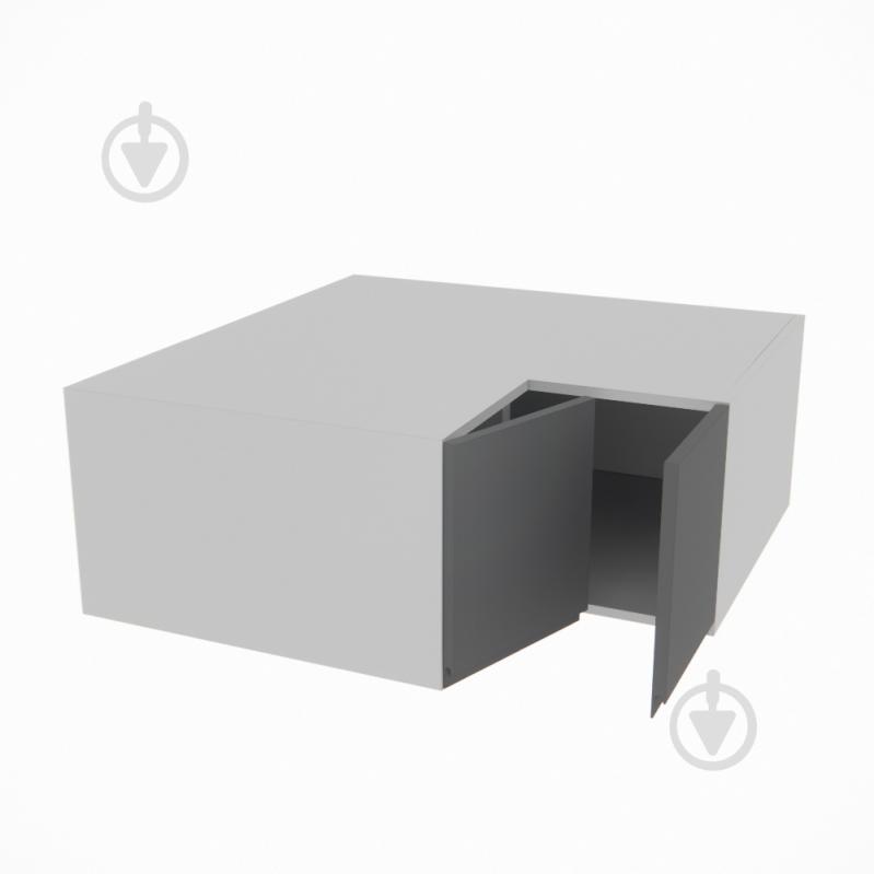 Шкаф Влада (А 90х90 прямой (570)правая) графит/пепельный Світ Меблів - фото 2 Шкаф Влада (А 90х90 прямой (570)правая) графит/пепельный Світ Меблів - фото 2