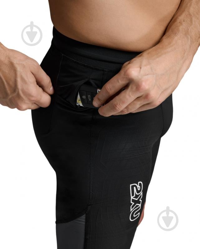Велосипедки 2XU Light Speed React Compression Shorts MA7050b_BLK/WRF р. 2XL чорний - фото 4