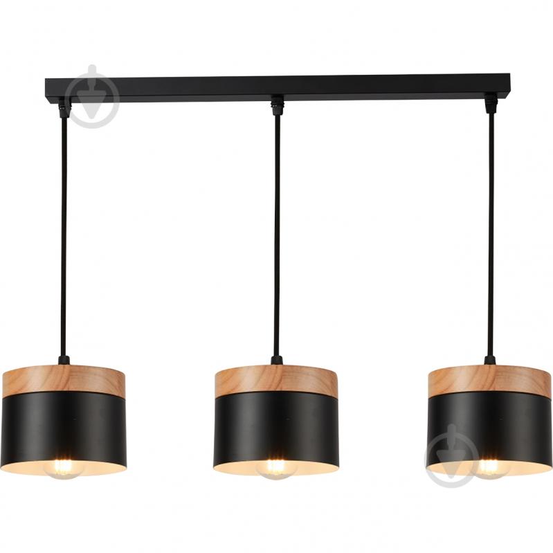 ВІТРИНА! Світильник підвісний Hopfen LOFT ZN 3 PD 3x40 Вт Е27 чорний - фото 1 ВІТРИНА! Світильник підвісний Hopfen LOFT ZN 3 PD 3x40 Вт Е27 чорний - фото 1