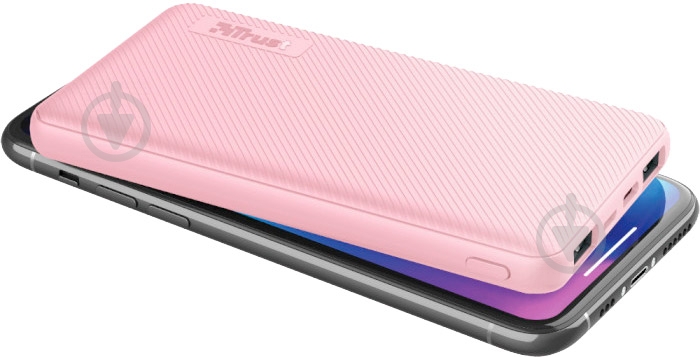 Повербанк Trust Primo Ultra-thin 10000 mAh pink (23897_TRUST) - фото 5