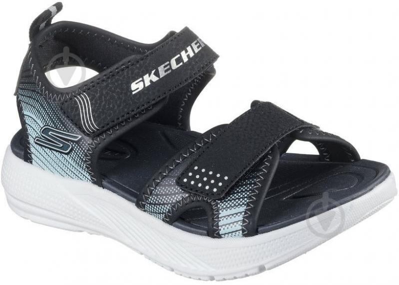 Сандалии Skechers MICROSPEC-SPLASH 407034L BKSL р.35 черный - фото 3