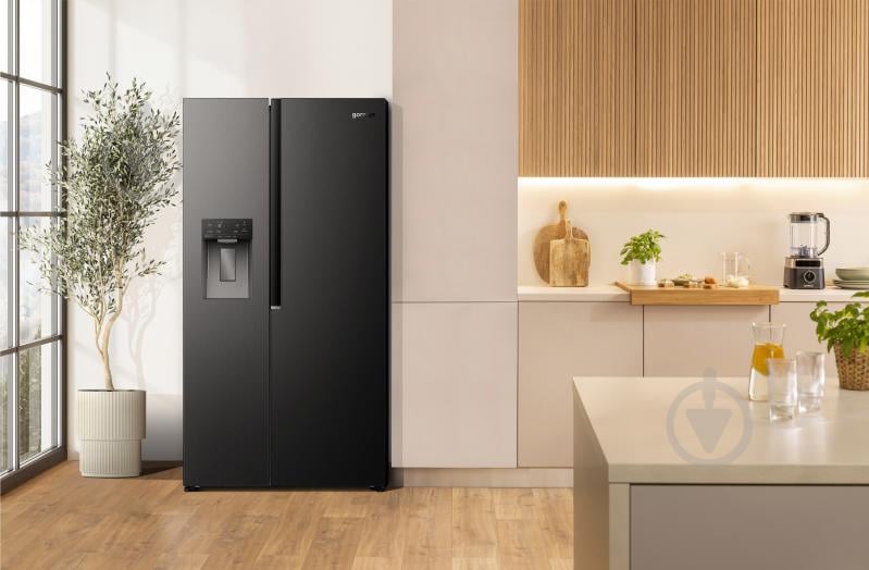 Холодильник Gorenje Side by Side NRS917E61BX - фото 9