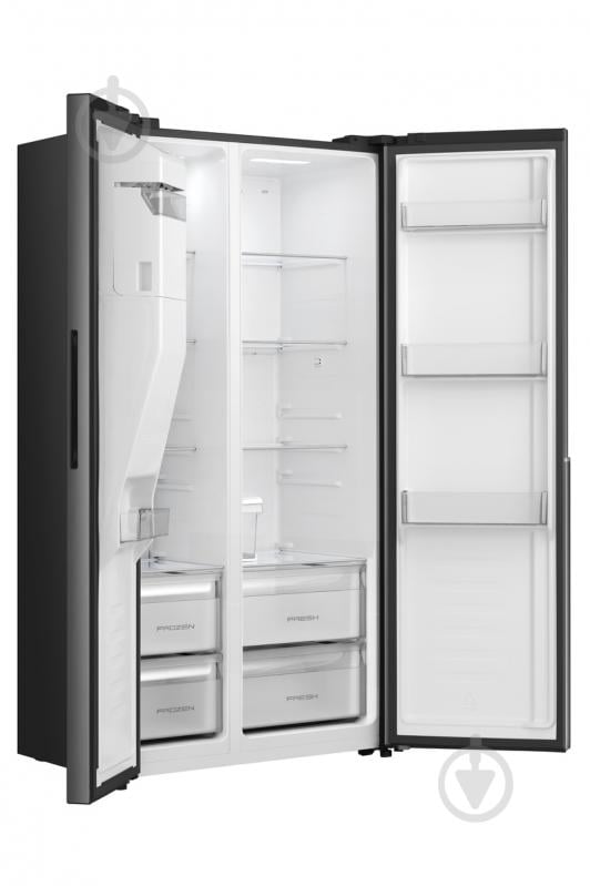 Холодильник Gorenje Side by Side NRS917E61BX - фото 4