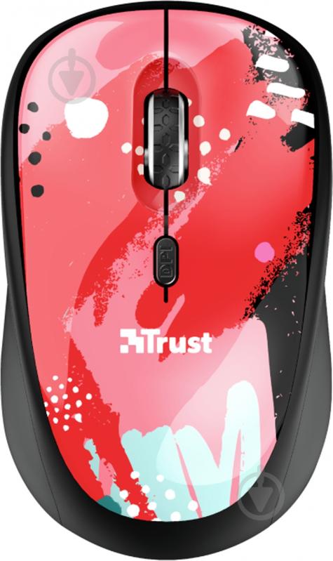 Мышь Trust Yvi WL Wireless Red Brush red (24440) - фото 1