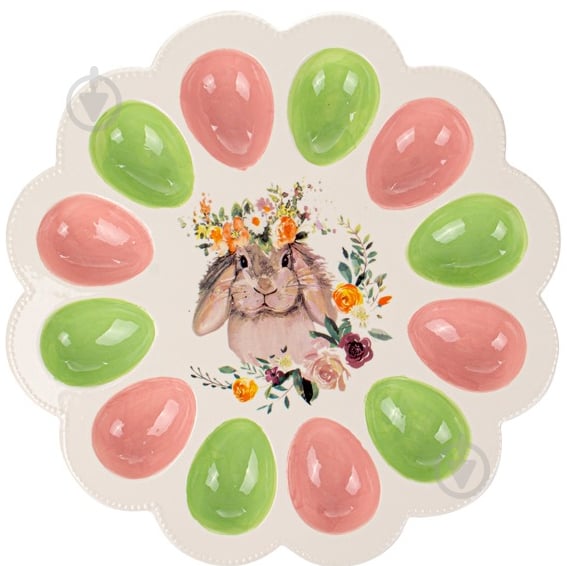 Подставка для яиц Lefard Flower Bunny 30х30х3 см - фото 1