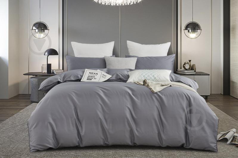 Комплект постельного белья Solid семейный темно-серый La Nuit - фото 2 Комплект постельного белья Solid семейный темно-серый La Nuit - фото 2