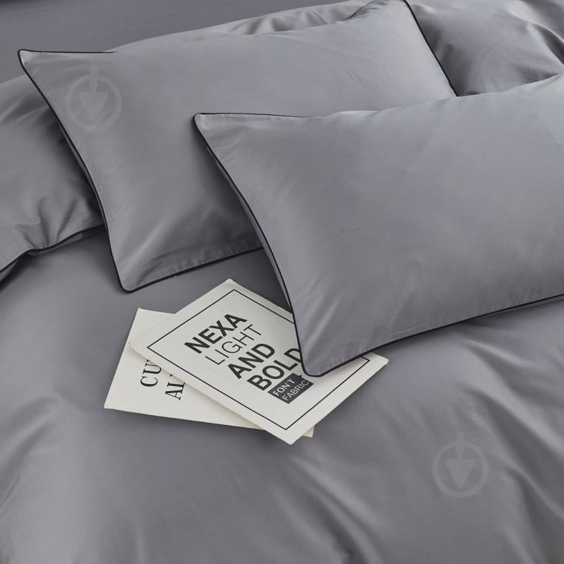 Комплект постельного белья Solid семейный темно-серый La Nuit - фото 3 Комплект постельного белья Solid семейный темно-серый La Nuit - фото 3