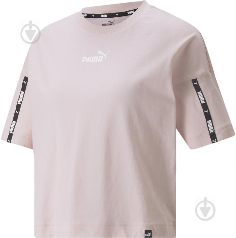 Футболка Puma Power Tape Cropped Tee 84711616 р.XL рожевий - фото 4