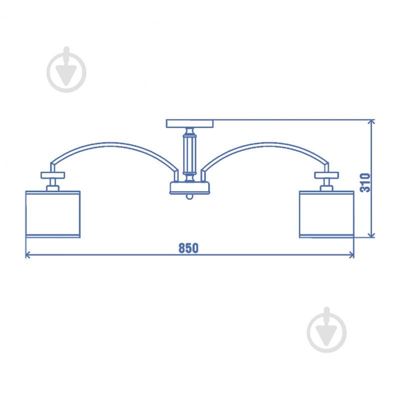 Люстра Victoria Lighting 8x40 Вт E14 хром Teresa/PL8 chrome - фото 2