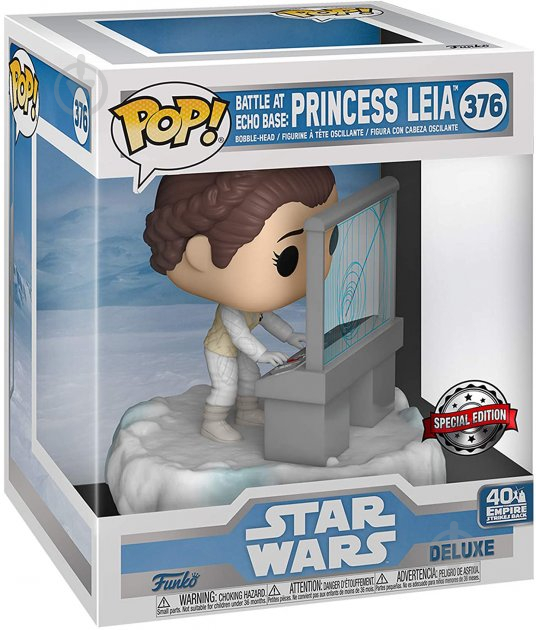 Фигурка Funko POP! Deluxe Bobble Star Wars Leia (Exc) 45901 (FUN2549723) - фото 2