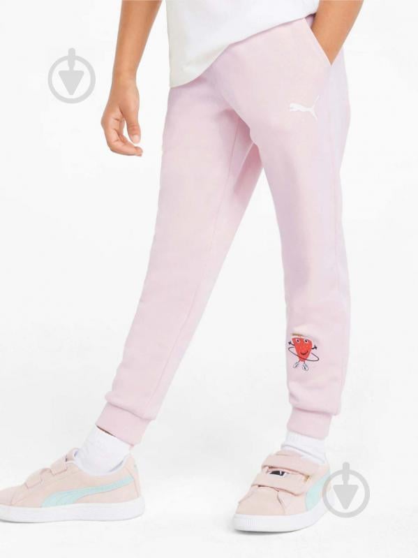 Брюки Puma FRUITMATES Sweatpants TR cl 84731716 р. 92 розовый - фото 1