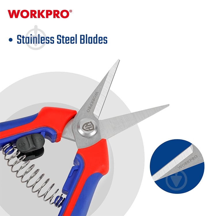 Ножиці для квітів WORKPRO PRO WP332014 - фото 4 Ножиці для квітів WORKPRO PRO WP332014 - фото 4